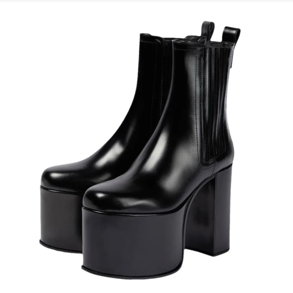 Valentino Garavani Black Platform Boots